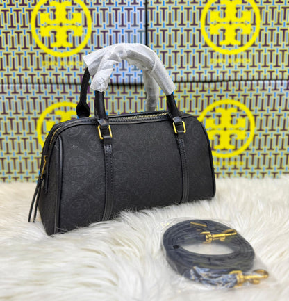 Tory Burch Leather Quilted Duffle Bag