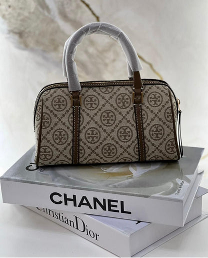 Tory Burch Leather Quilted Duffle Bag