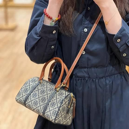 Tory Burch Leather Quilted Duffle Bag