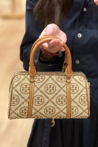Tory Burch Leather Quilted Duffle Bag