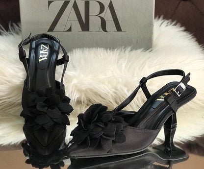Zara Floral Heels