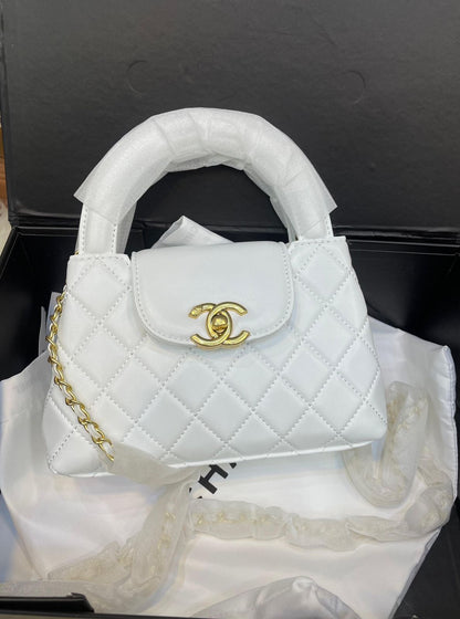 Chanel Shiny Age Calfskin Quilted  Kelly Shopper Bag