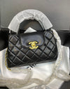Chanel Shiny Age Calfskin Quilted  Kelly Shopper Bag