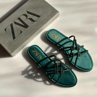 Zara Flat Mash Slides