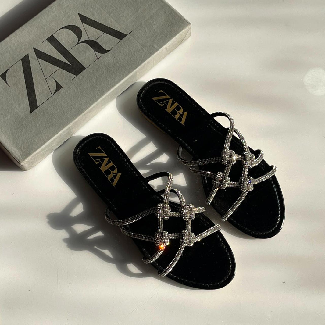 Zara Flat Mash Slides