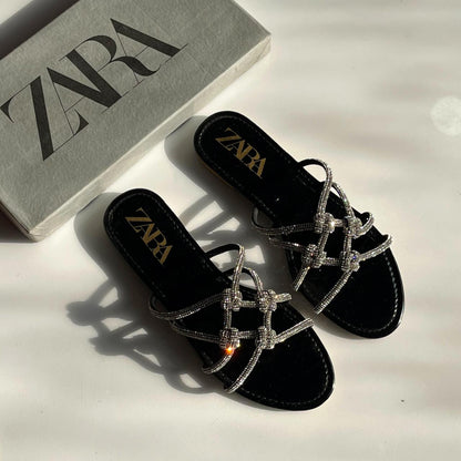 Zara Flat Mash Slides