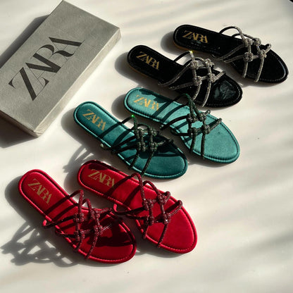 Zara Flat Mash Slides