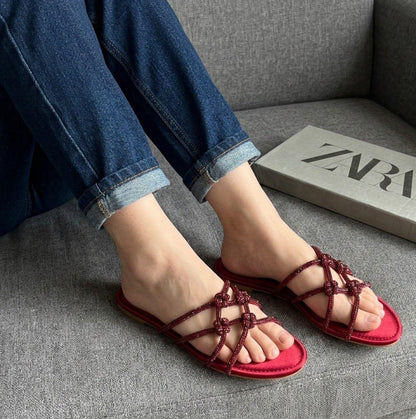 Zara Flat Mash Slides