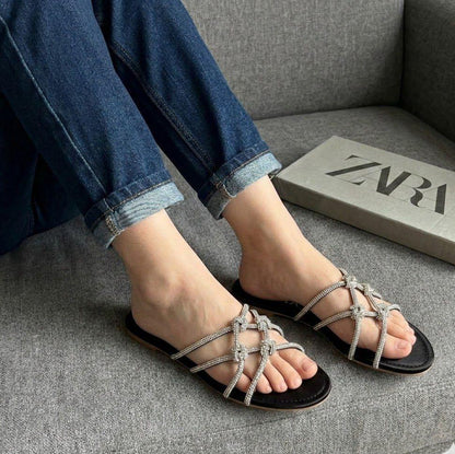 Zara Flat Mash Slides