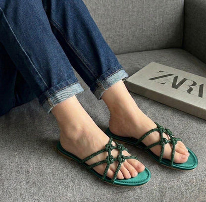 Zara Flat Mash Slides