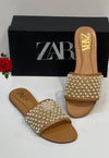 Zara Pearl Slippers