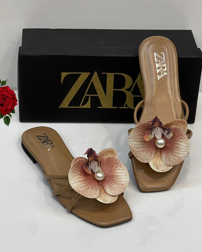 Zara Floral Slippers