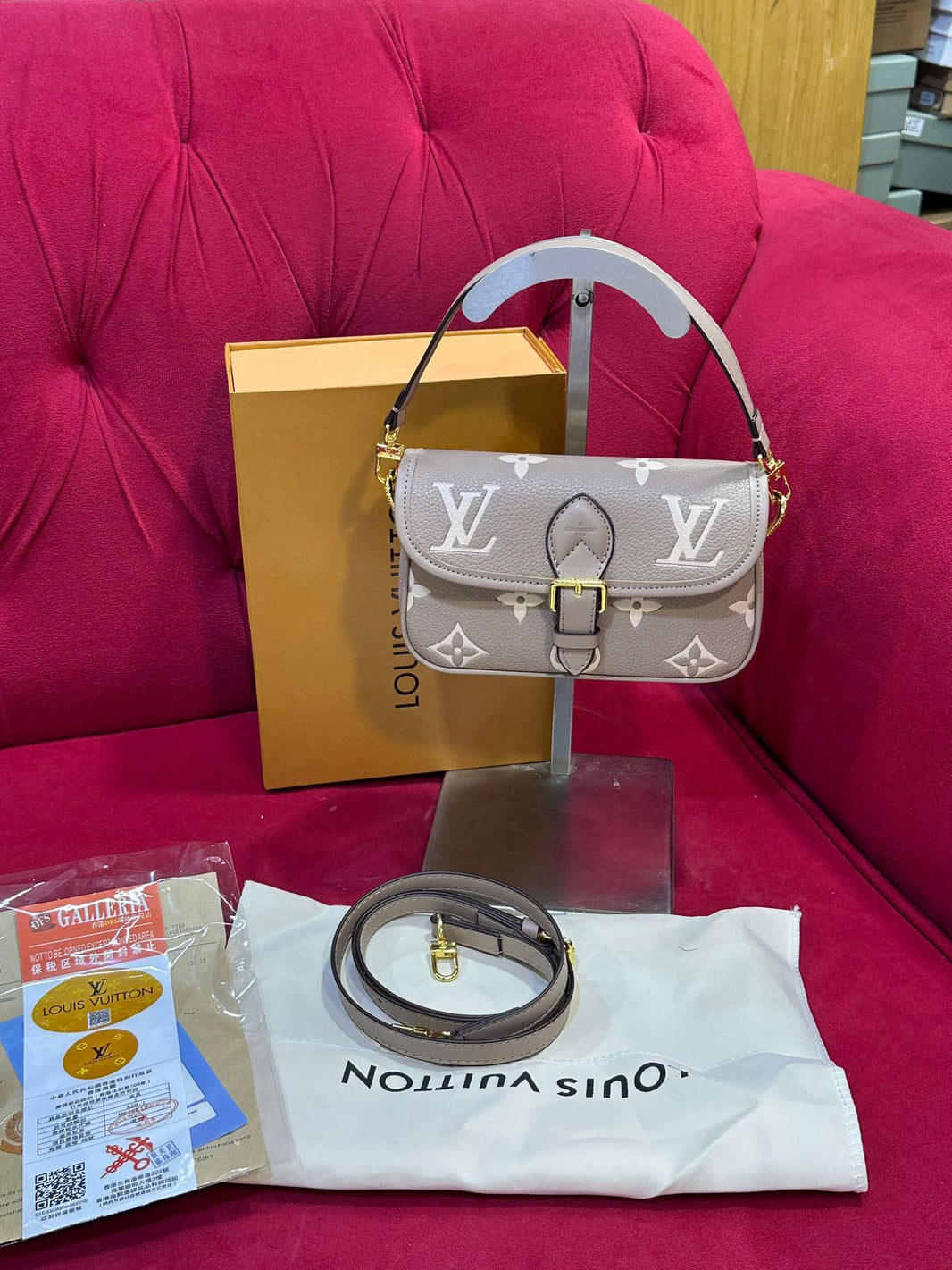 Lv Top Handle Flap Bag