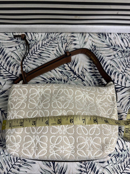 Loewe Small Cubi Anagram Jacquard Canvas Shoulder Bag