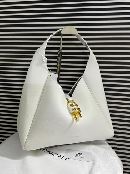 Givenchy G-Hobo Medium Leather Shoulder Bag