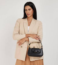 Charles Koa Push Lock Shoulder Bag