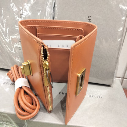 Charles and Keith Edna Turn-Lock Knotted-Strap Wallet