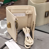 Charles and Keith Edna Turn-Lock Knotted-Strap Wallet