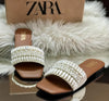 Zara Pearl Slides