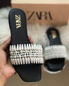Zara Pearl Slides