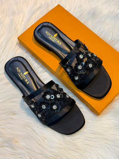 Aquazurra Floral Flats