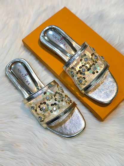 Aquazurra Floral Flats