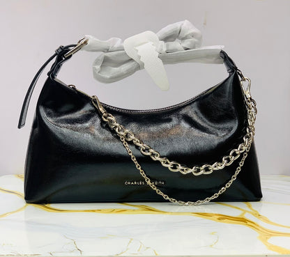 Charles & Keith Patent Shoulder Bag