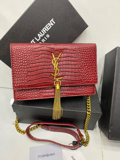 Ysl Crocodile Tassel Bag