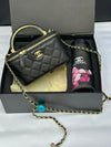 Chanel Bag Set With Bottle