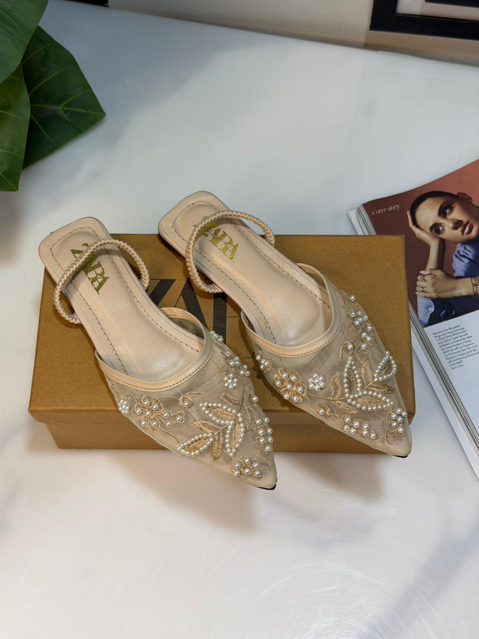 Zara Slide On Pumps