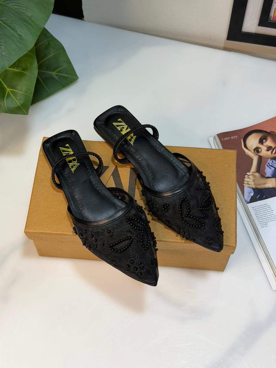 Zara Slide On Pumps