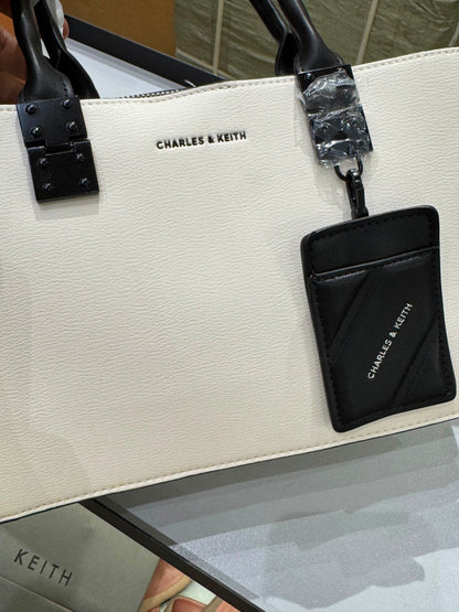 Charles & Keith Cameron Double Top Handle Bag