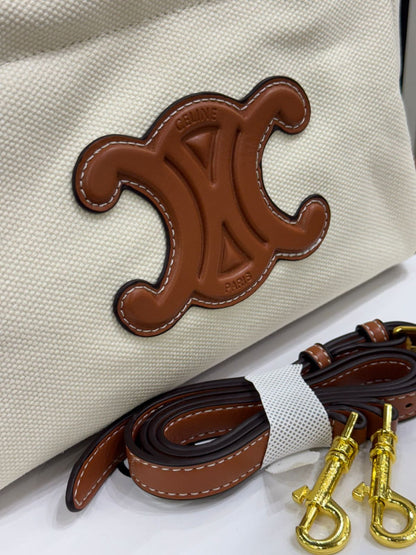 Celine Small Cabas Drawstring Cuir Triomphe Bag