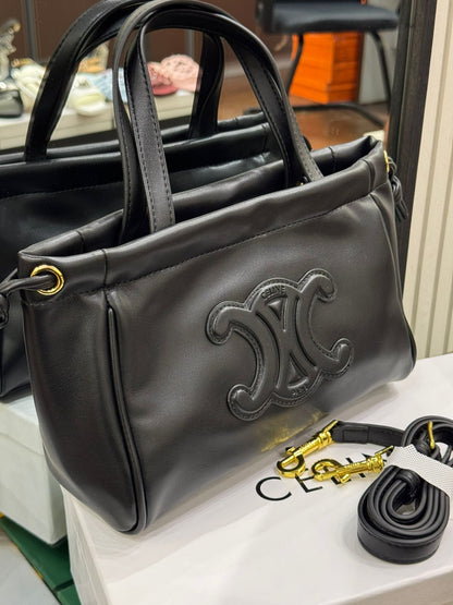 Celine Small Cabas Drawstring Cuir Triomphe Bag