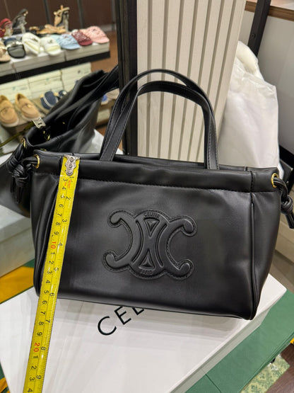 Celine Small Cabas Drawstring Cuir Triomphe Bag