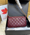 Chanel 25A Double Chain Bag Caviar