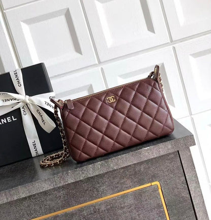 Chanel 25A Double Chain Bag Caviar
