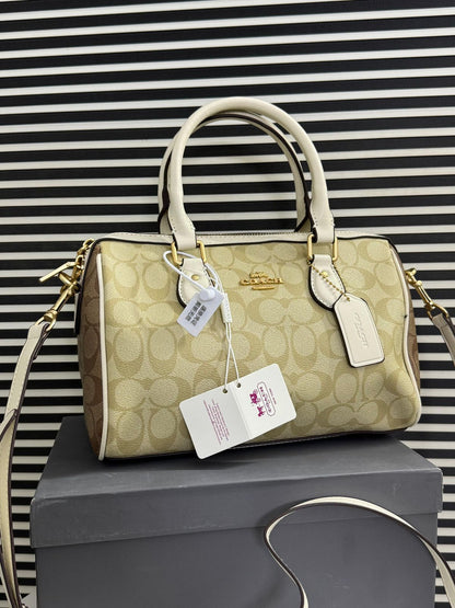 Coach Rowan Satchel Bag In Signature Canvas - Official Model