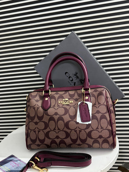 Coach Rowan Satchel Bag In Signature Canvas - Official Model