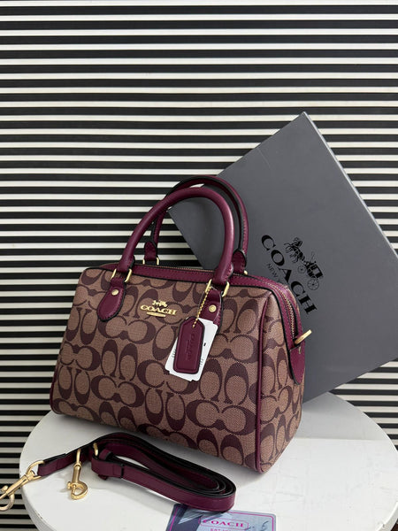 Coach Rowan Satchel Bag In Signature Canvas - Official Model