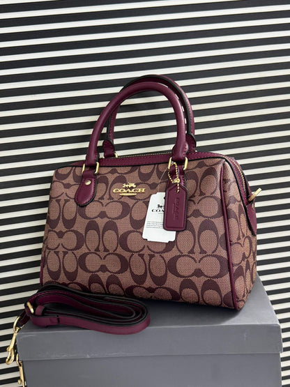 Coach Rowan Satchel Bag In Signature Canvas - Official Model