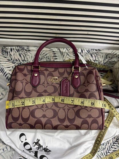 Coach Rowan Satchel Bag In Signature Canvas - Official Model