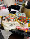 Fendi  Baguette  Canvas bag with multicolor FF embroidery