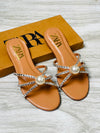 Zara Pearl Signature Slides
