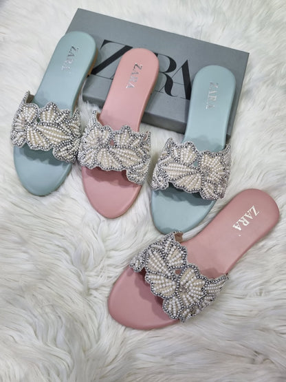 Zara Pearl Flats