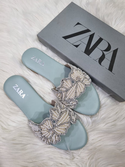 Zara Pearl Flats