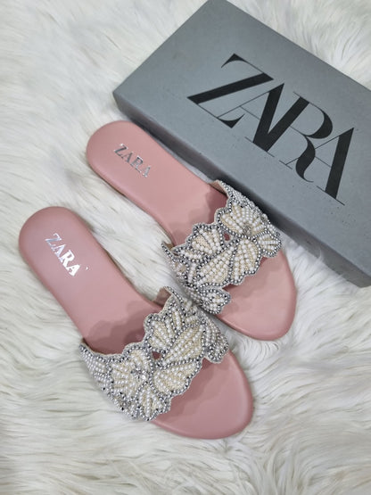 Zara Pearl Flats