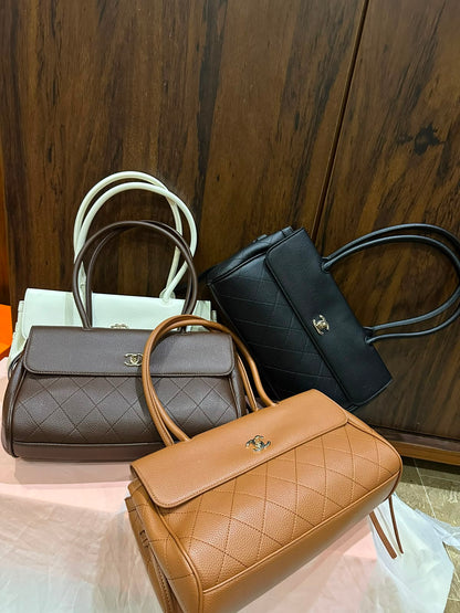 Cc Top Handle Quilted Bag
