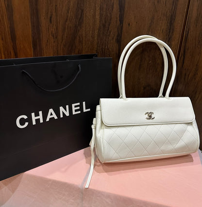 Cc Top Handle Quilted Bag