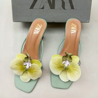 Zara Floral Heels